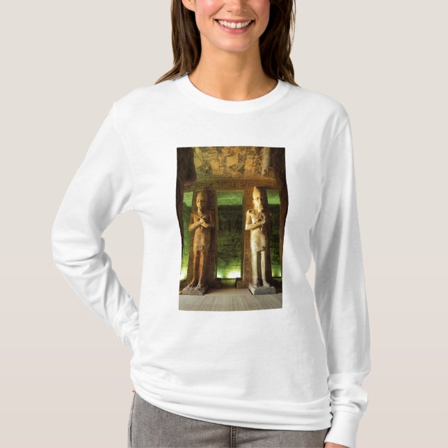 T-shirt Égypte, Abu Simbel, Statue de Ramsès II, (Devant)