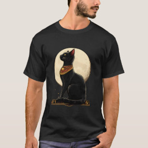 T-shirt Égypte ancienne Égyptologie Toutankhamon Chat Bast