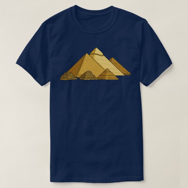 T-shirt Égypte ancienne Grande pyramide Histoire Pyramide (Design devant)