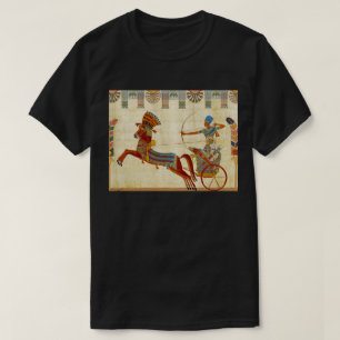 T-shirt Égypte ancienne Pharaon Ramesses II Cheval papyrus