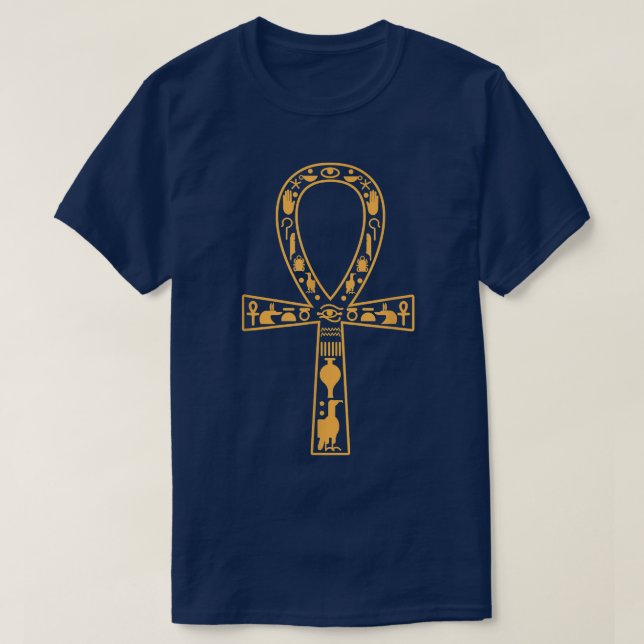 T-shirt Egypte Ankh Oeil De Horus Pharaon Sphinx Du Caire  (Design devant)