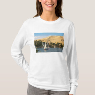 T-shirt Egypte, Assouan, Nil River, voiliers Felucca, 2
