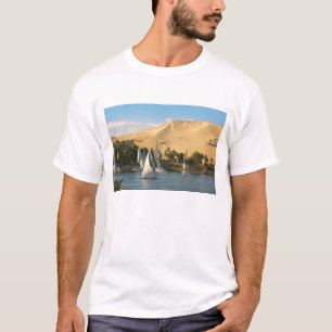 T-shirt Égypte, Assouan, Nil, voiliers felouques, 2