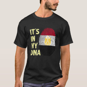 T-shirt Egypte Dans Mon Adn Équipe Drapeau Égyptien Egypte
