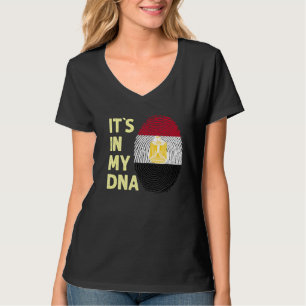 T-shirt Egypte Dans Mon Adn Équipe Drapeau Égyptien Egypte