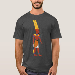 T-shirt Egypte, Dieu égyptien Amun Roi Deity Scepter Tshir
