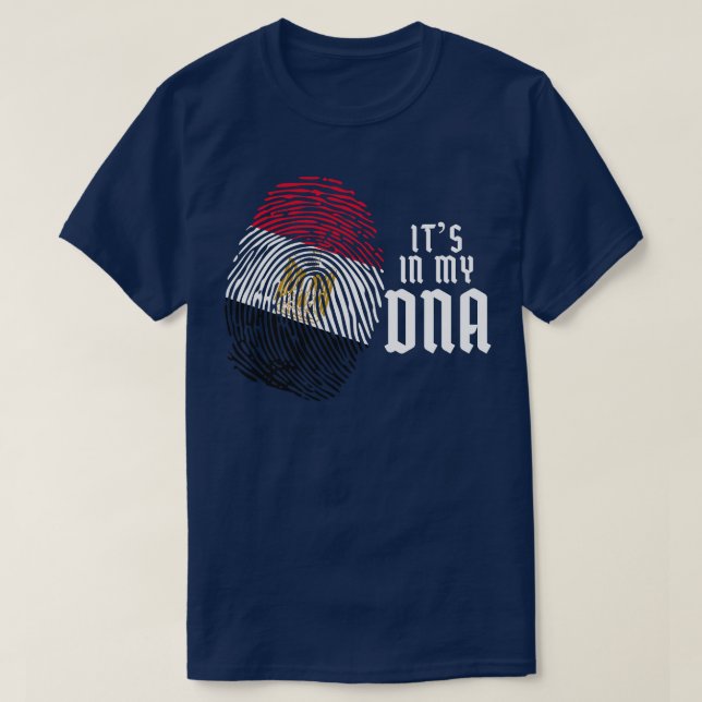 T-shirt Égypte - empreintes digitales Égypte (Design devant)