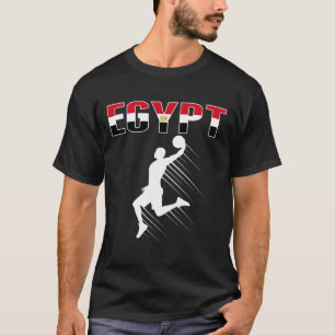 T-shirt Égypte Fans de basket Jersey - Drapeau égyptien