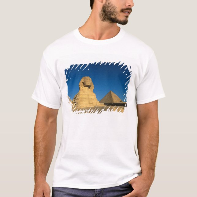 T-shirt Egypte, Giza, Le Sphinx, Le Vieux Royaume, L'Unesc (Devant)