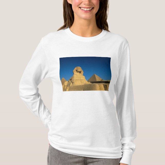 T-shirt Egypte, Giza, Le Sphinx, Le Vieux Royaume, L'Unesc (Devant)