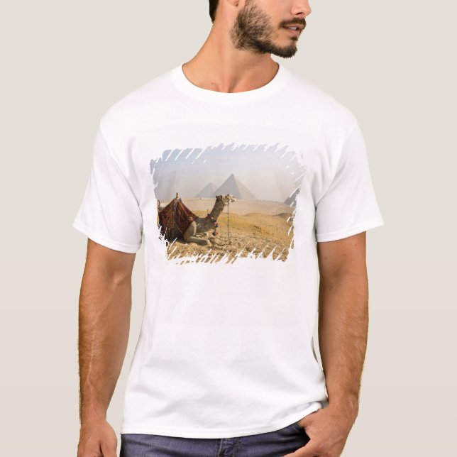 T-shirt Egypte, Le Caire. Un chameau solitaire (Devant)