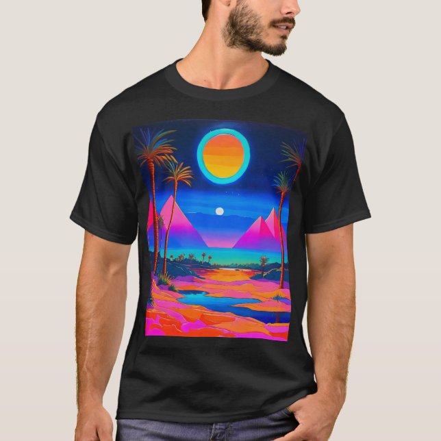 T-shirt Égypte psychédélique (Devant)