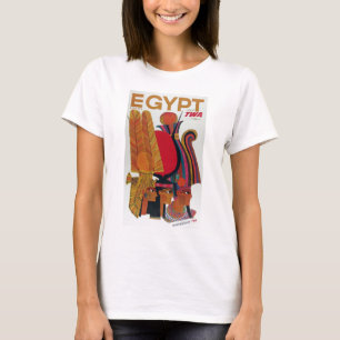 T-shirt Egypte Vintage Voyage aérien Culture ancienne Tour