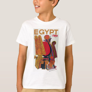 T-shirt Egypte Vintage Voyage aérien Culture ancienne Tour