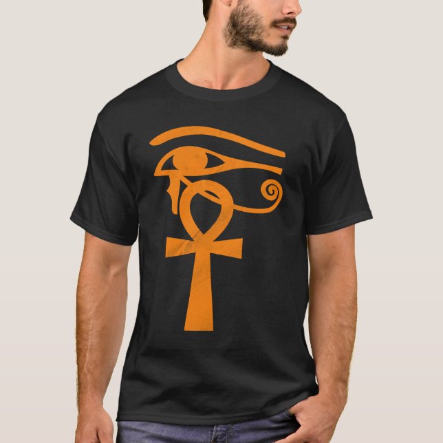 T-shirt Egyptian Eye Of Horus Ankh Egypt Archaeologist (Devant)
