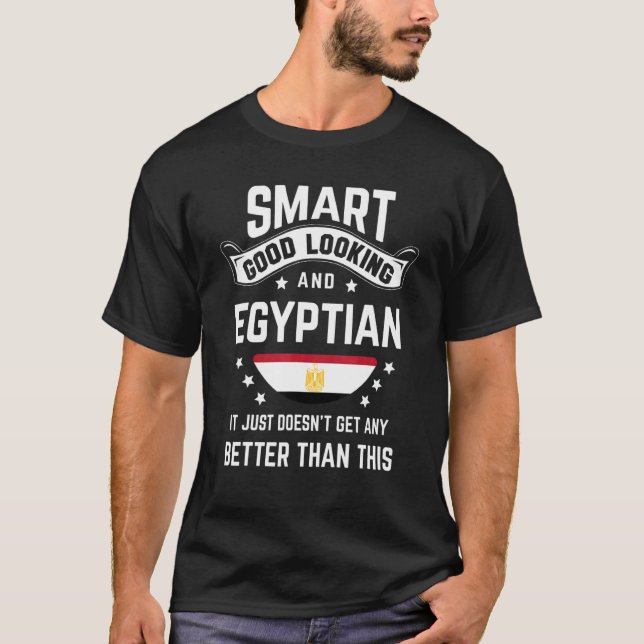 T-shirt Egyptian Flag Native Pride  Egypt Egyptian Roots (Devant)