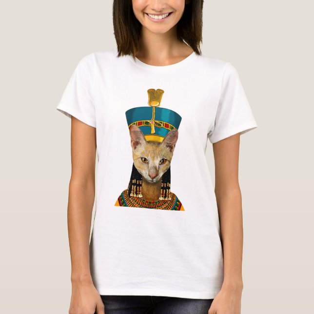 T-shirt Egyptian Queen Cat (Devant)
