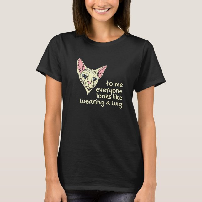 T-shirt Egyptian Sphynx Cat Hairless Cat   (Devant)