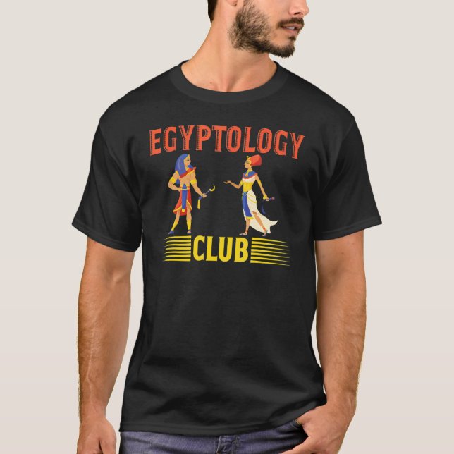 T-shirt Egyptology Club Egyptologist Pharao Tutankhamun An (Devant)
