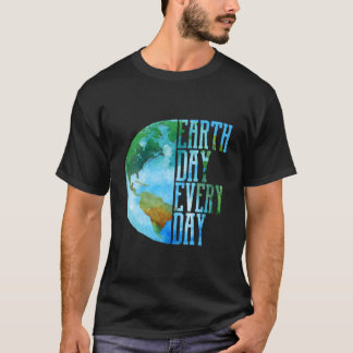 T-shirt Eh Jour Chaque Jour Planète Nature
