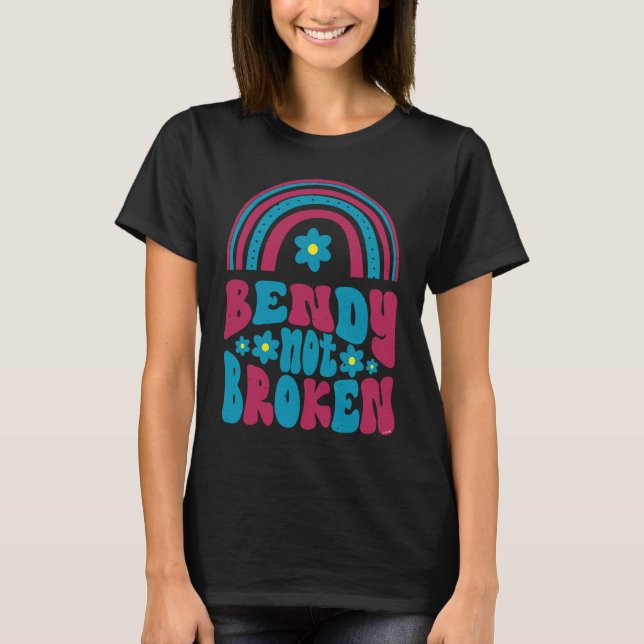 T-shirt Ehlers Danlos Awareness  Bendy Not Broken (Devant)