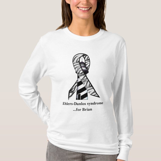 T-shirt Ehlers-Danlos, EDS, phare personnalisable (Devant)