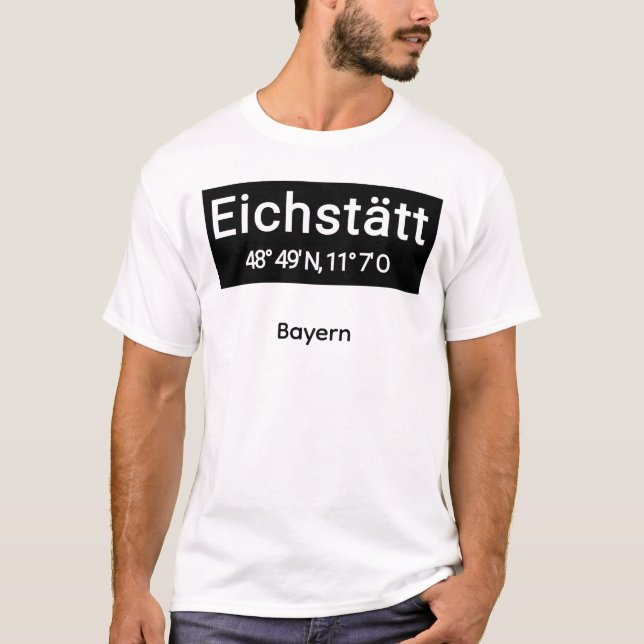 T-shirt Eichstätt Bavière  (Devant)