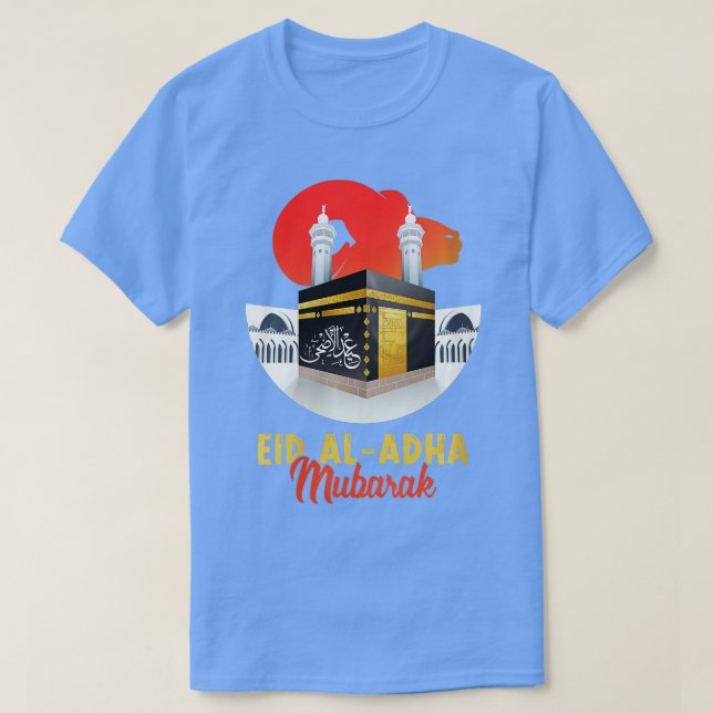T-shirt Eid Al Adha Moubarak Kareem Drôle Joyeux Aïd (Design devant)