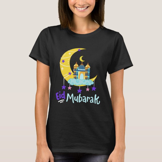 T-shirt Eid Al Fitr Mubarak Kareem Ramadan Karim Fasting M (Devant)