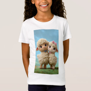 T-shirt Eid Mubarak Deux Agneaux Enfants