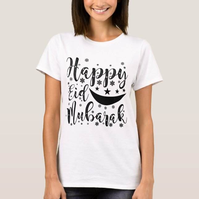 T-Shirt Eid Mubarak Joyeux (Devant)