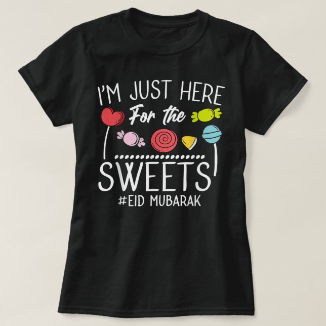 T-shirt Eid Mubarak Kids Funny Happy Eid Al Fitr Eid Al Ad (Design devant)