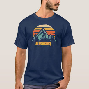 T-shirt Eiger Suisse Rétro Turquoise