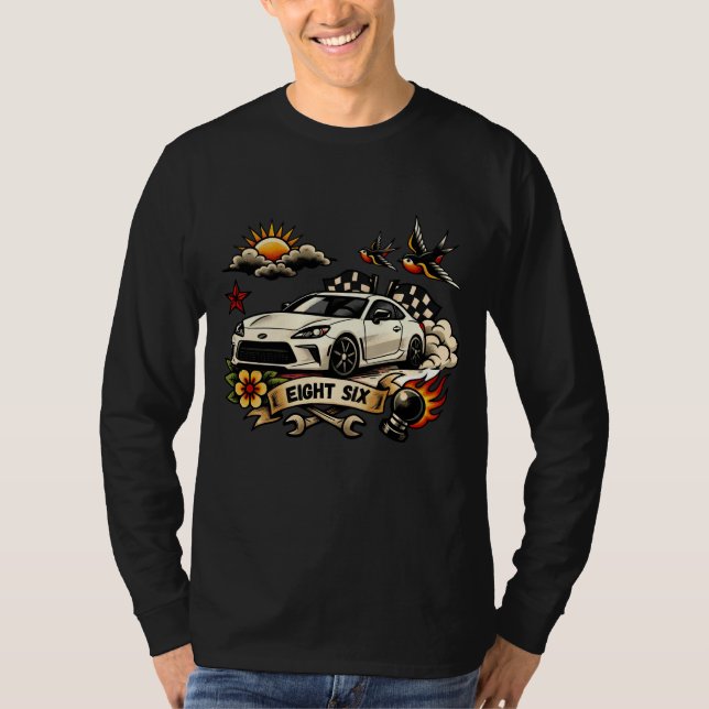 T-shirt Eight Six Manches Longues – House of Hachi (Devant)