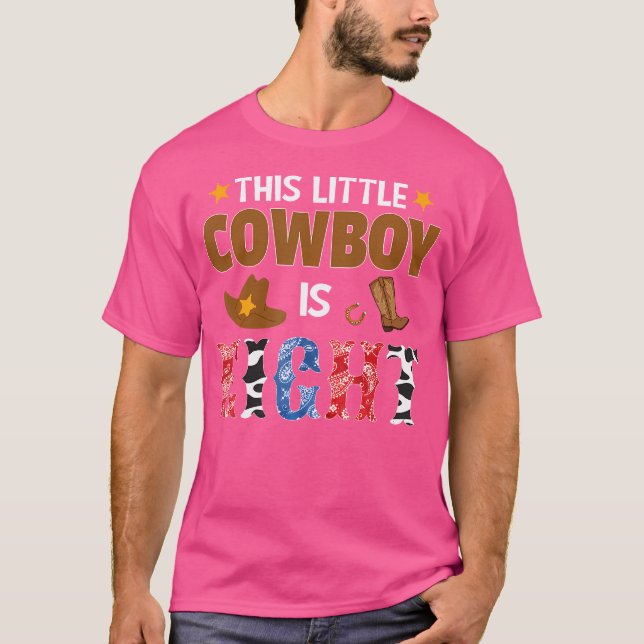 T-shirt Eight Year Old Cowboy 8Th Birthday Party Western R (Devant)