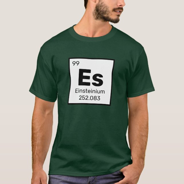 T-shirt Einsteinium / Tableau Périodique - Es Element T-Sh (Devant)