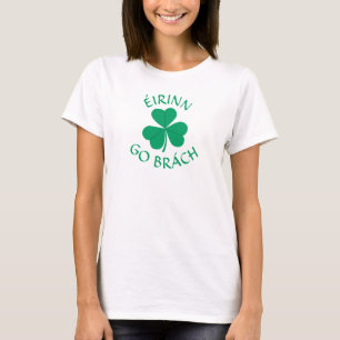 T-shirt Éirinn Go Brách Shamrock gaélique irlandais