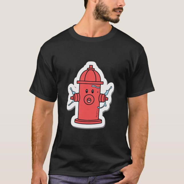 T-shirt éjaculant d'hydratant d'incendie (Devant)