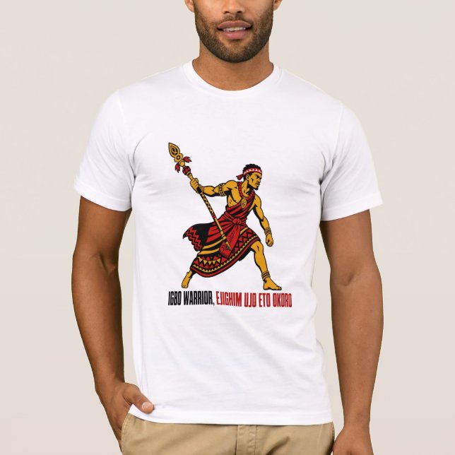 T-shirt Ejighim Ujo Eto Okoro - Conception de guerrier Igb (Devant)