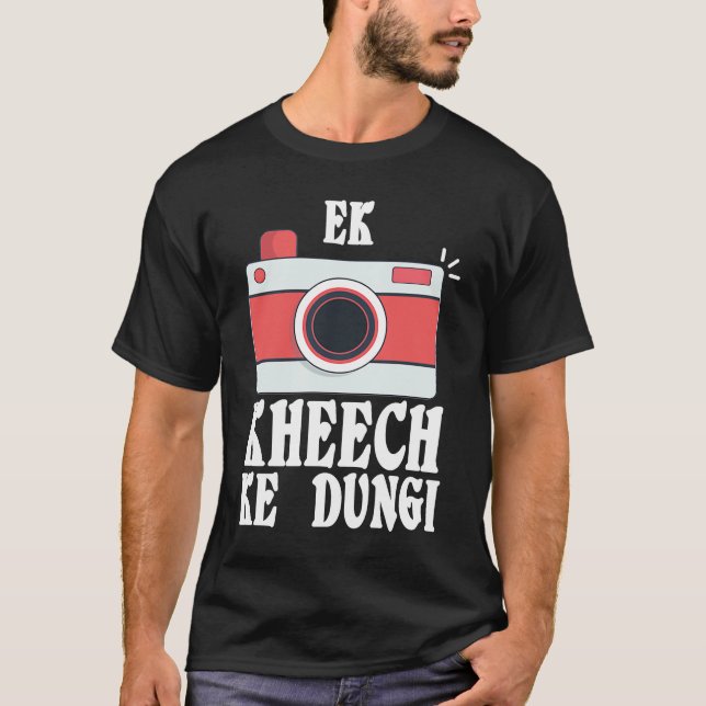 T-shirt Ek Kheech Ke Dungi Desi Bollywood Sarcastic  Meme (Devant)