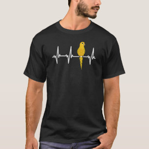 T-shirt EKG Pulse Hearse Line Parrot I Golden Conure