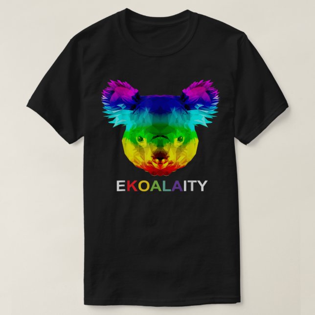 T-shirt Ekoalaity Cute Koala Bears Gay Lgbt Rainbow Pride (Design devant)