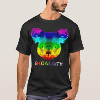 T-shirt Ekoalaity Cute Koala Bears Gay Lgbt Rainbow Pride