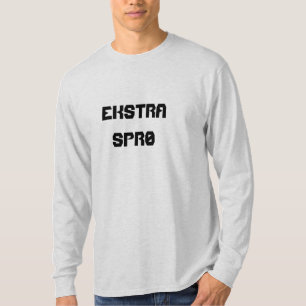 T-shirt ekstra sprø, extra croustillant/fou en norvégien