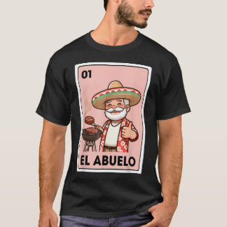 T-shirt El Abuelo Grilling Grandpa Bingo Mexicain