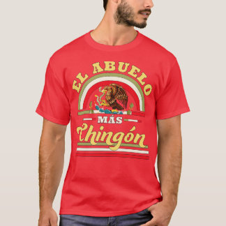 T-shirt El Abuelo Mas Chingon Drôle Cool du drapeau mexica