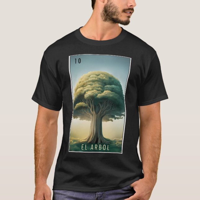 T-shirt El Arbol (L'Arbre) Carte Lotera 10 (Devant)