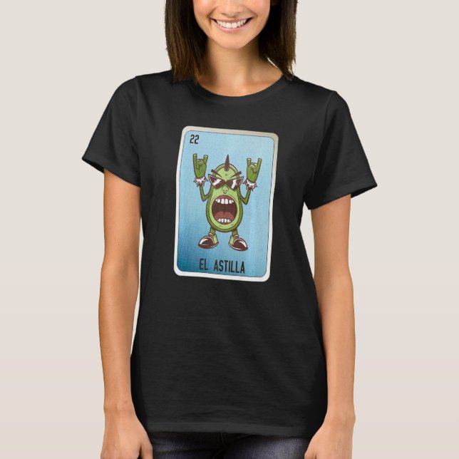 T-shirt El Astilla Mexican Slang Lottery Bingo Cards   (Devant)