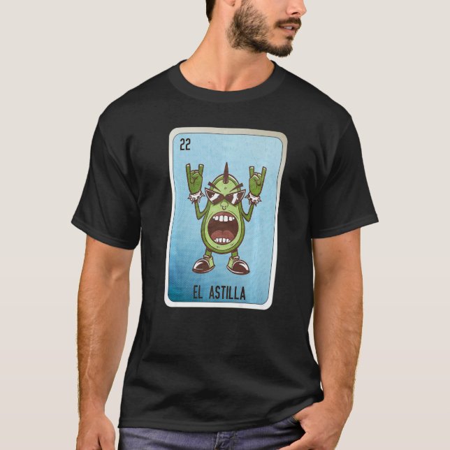 T-shirt El Astilla Mexican Slang Lottery Bingo Cards   (Devant)