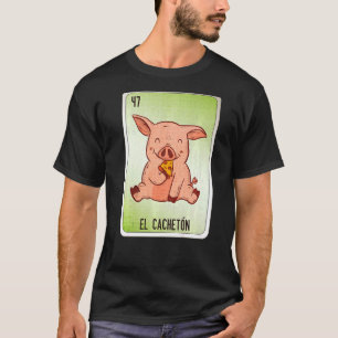 T-shirt El Cacheton Mexicain Lotterie Bingo Cartes 3